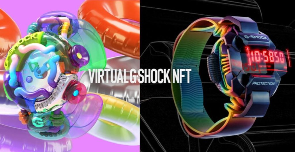 Virtual G-Shock NFT Struktur Tahan Benturan yang Futuristis