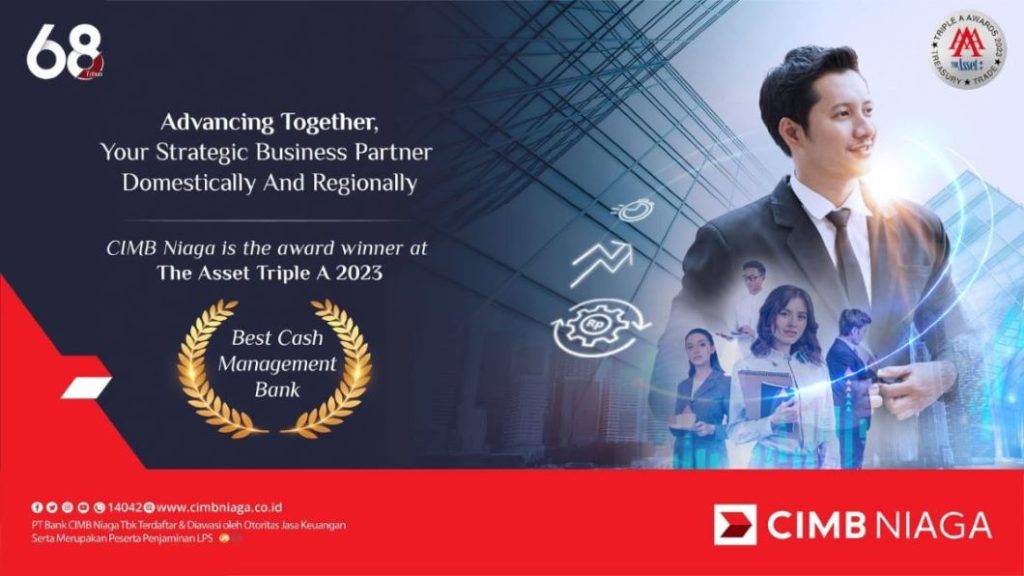 CIMB Niaga Raih Penyedia Layanan Manajemen Kas Terbaik di Indonesia