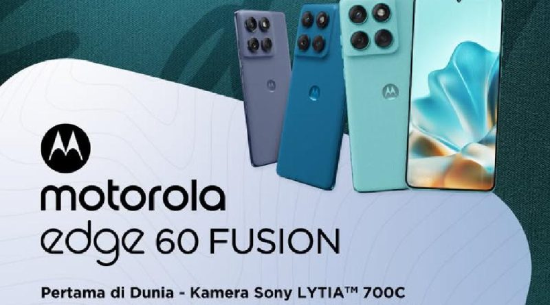 Motorola Edge 60 Fusion, Ponsel AI Tangguh Harga Rp 5 Jutaan