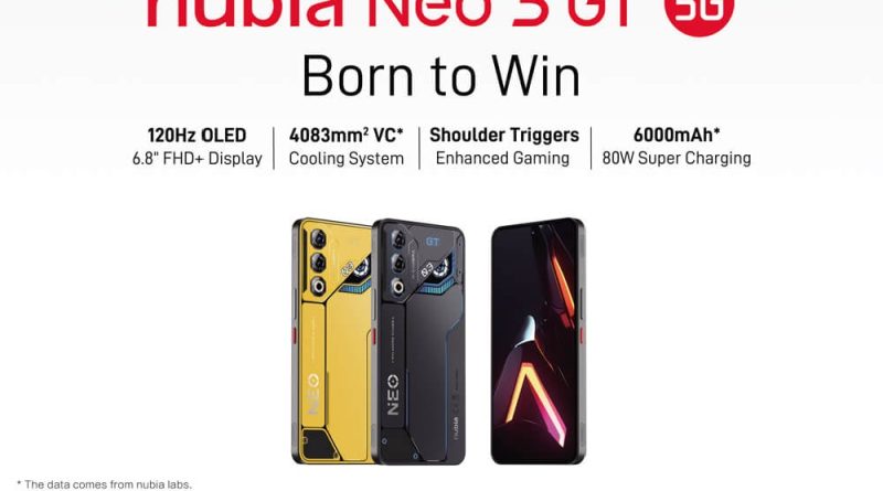 Nubia Neo 3 dan Neo 3 GT, HP Gaming Rp 2 Jutaan dengan Fitur Flagship